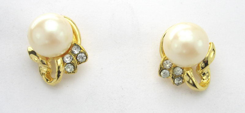 Earrings Pearlarl with Gold