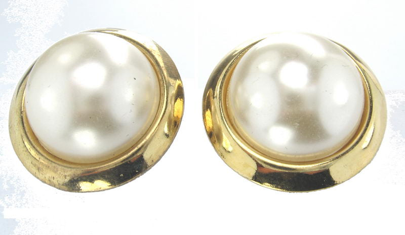 Earrings Pearl. Gold/C- Version 7