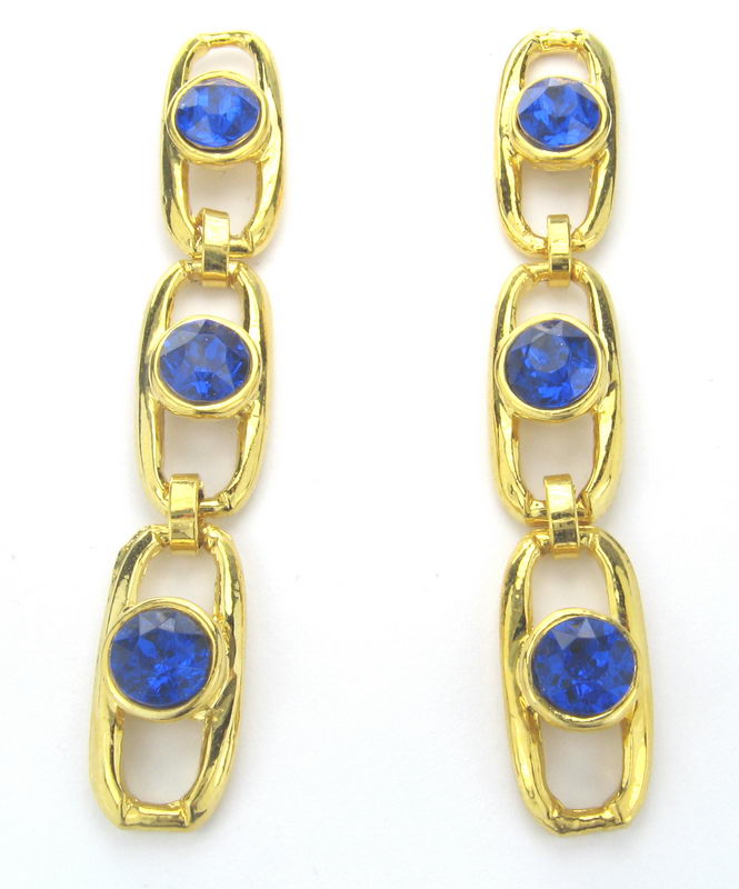 Earrings Blue Stone Drop
