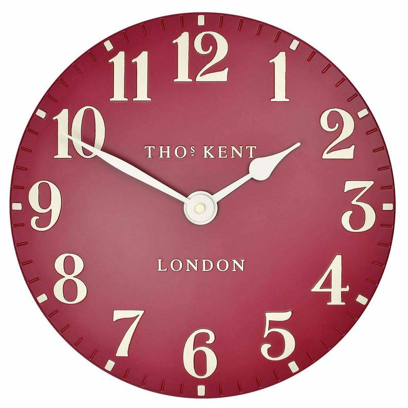Thomas Kent Arabic Wall Clocks 3d 30cm Red