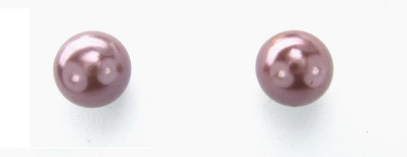 Earrings -Grey Pearl Stud