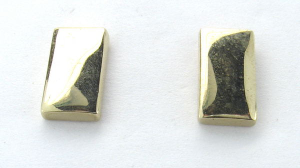 Earrings Flat Rectangular Pierced