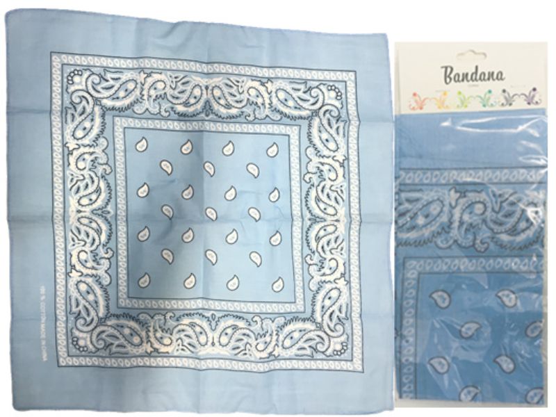 Bandana - Light Blue 56cm (Set of 12)