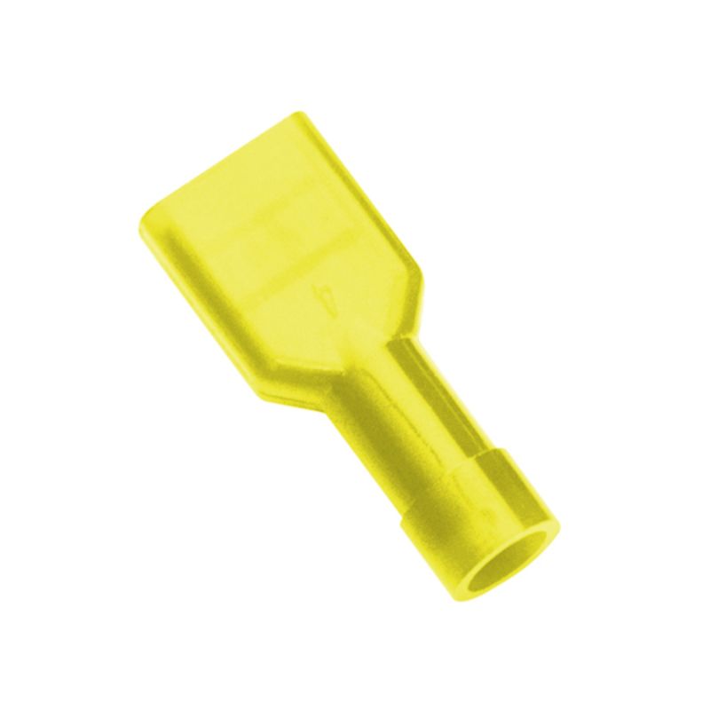 Champion Yellow Female insulated Push-On Spade Terminal -5pk