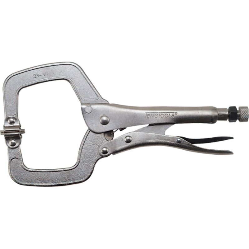 Teng 11in C-Clamp Power Grip w/Swivel Pad