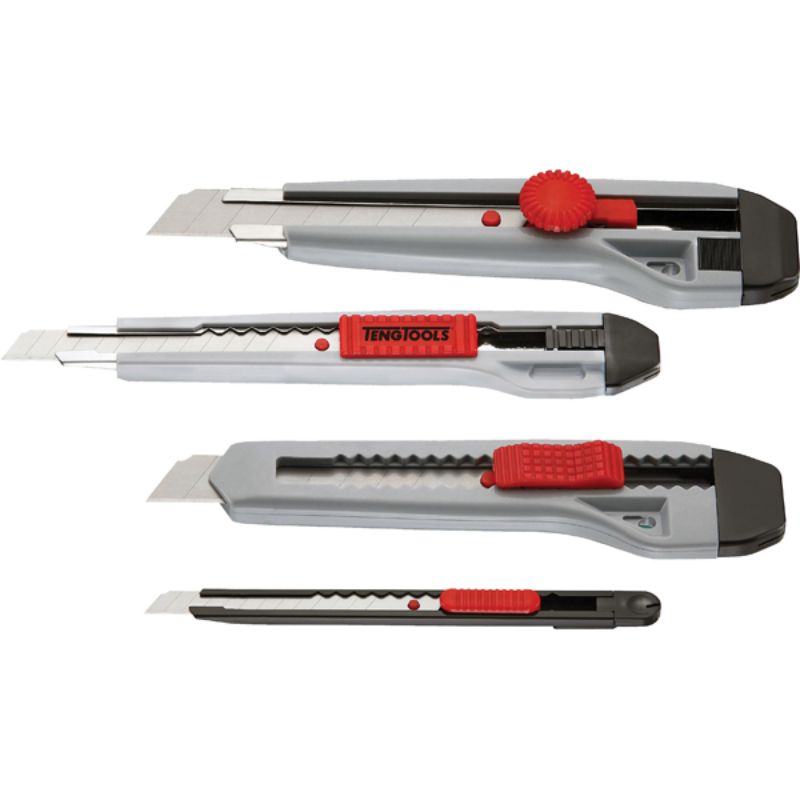Teng 4pc Snap-off Blade Box Knife Set