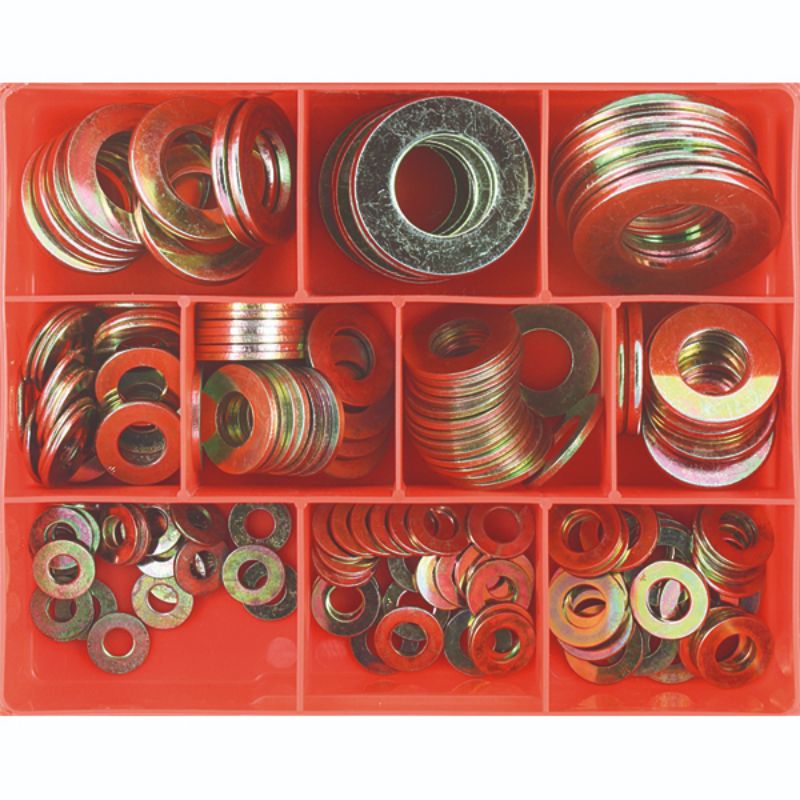 Champion 175pc High Tensile Flat Washer Assortment (Zinc)