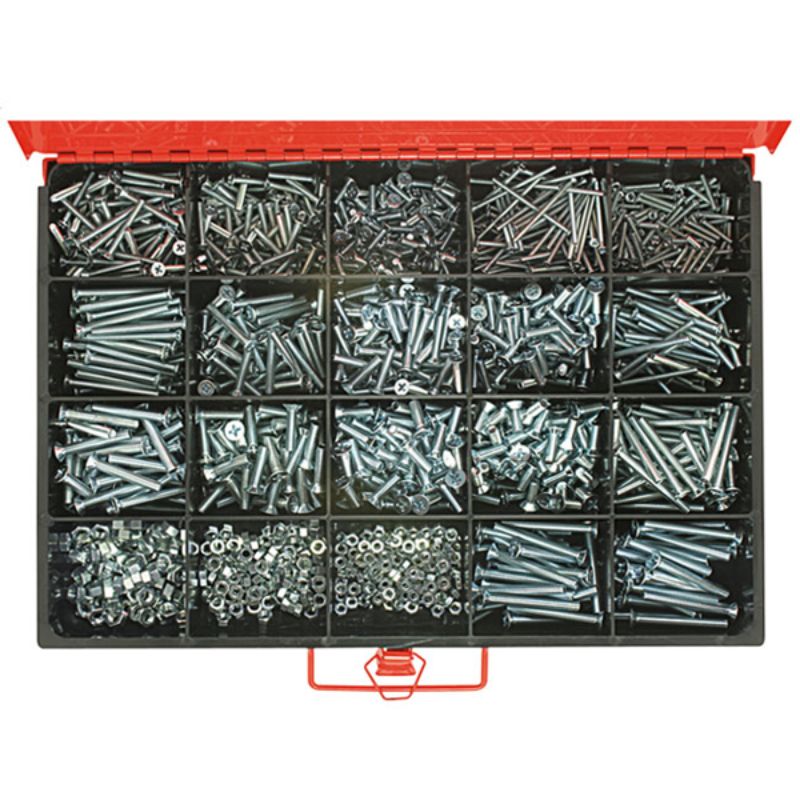 Champion Master Kit 1650pc Metric Machine Screw & Nut Asst
