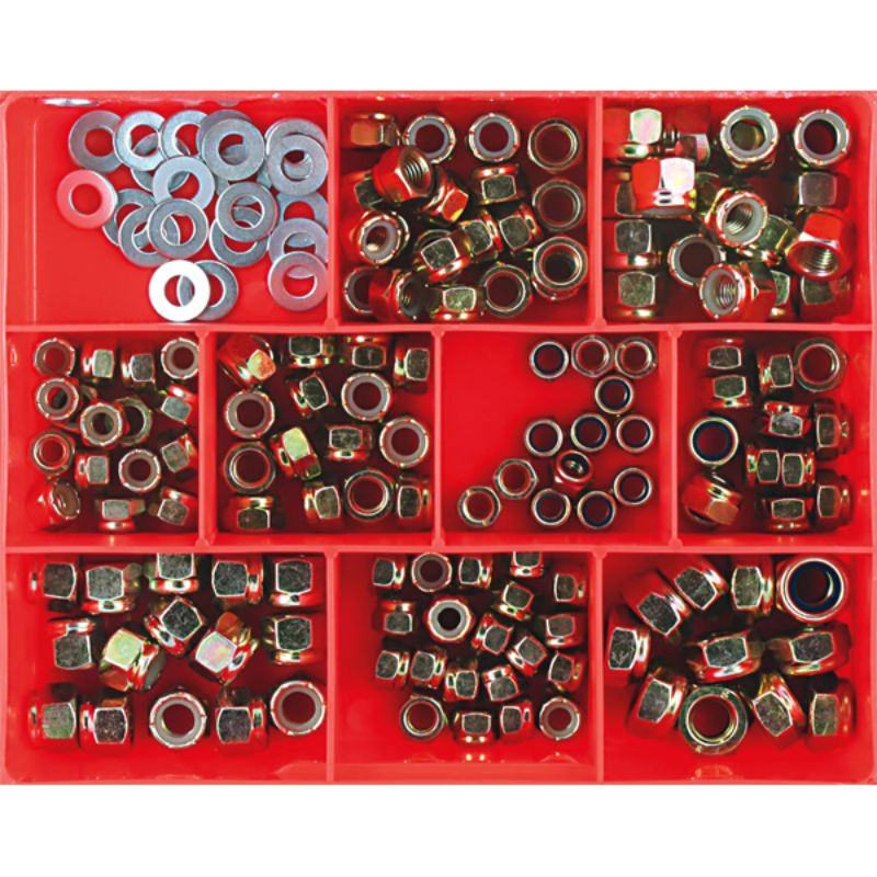 Champion 166pc mm/UNC/UNF Self Locking Nut Assortment
