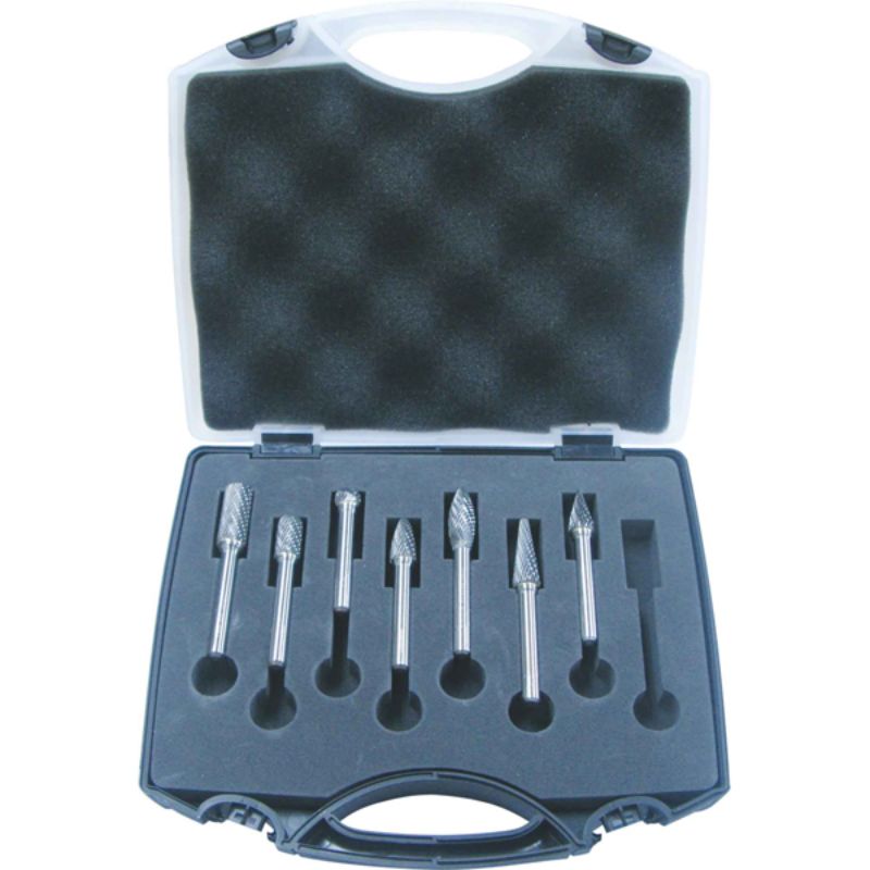 Holemaker 7pc Carbide Burr Set-3/8in Headx1/4in DC