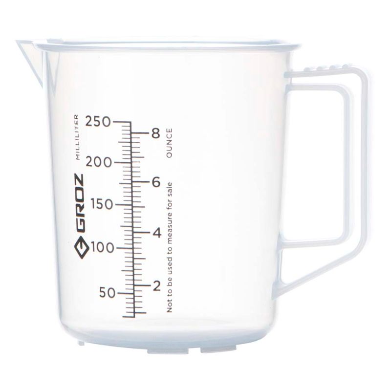Groz Polypropylene Measuring Jug 250ml