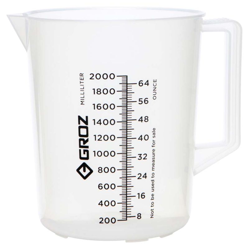 Groz Polypropylene Measuring Jug 2000ml