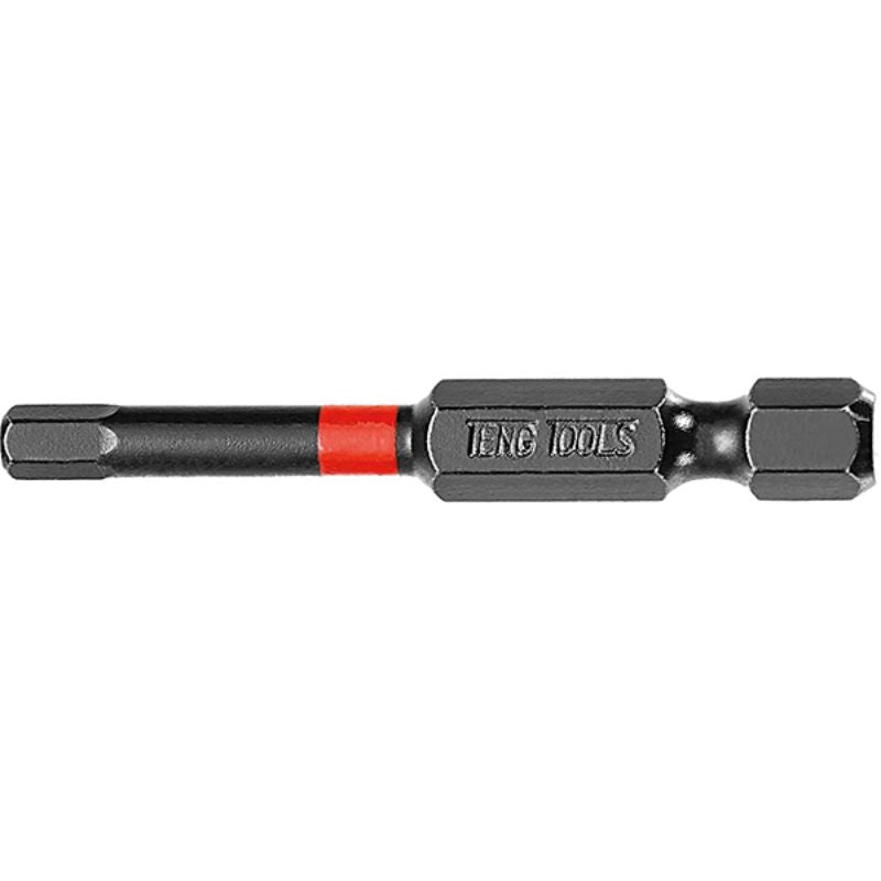 Teng 1pc 1/4in Hex 4mm Impact Screwdriver Bit 50mm