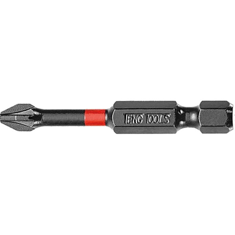 Teng 1pc 1/4in PZ#3 Impact Screwdriver Bit 50mm