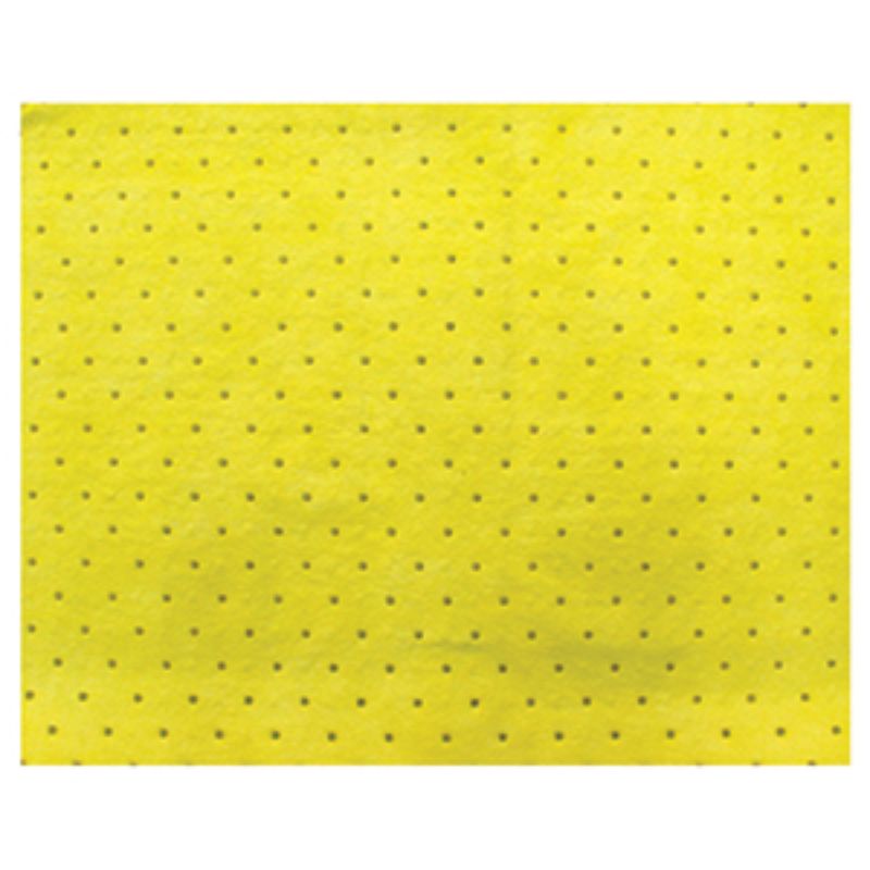 ISL Aorbent Mat - 500 x 400 x 4mm - Chemical (Yellow) - 10pk