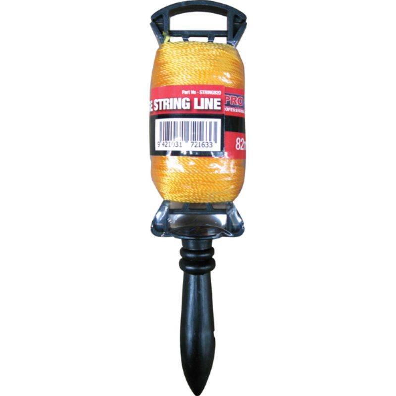 String Line Orange Fluro 82m