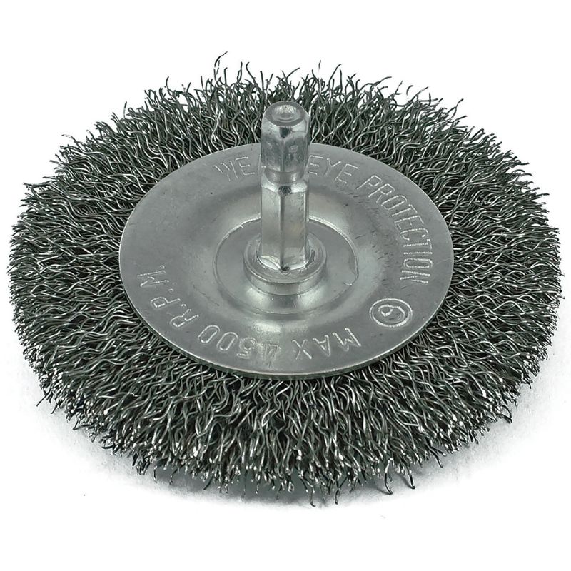 ITM Crimp Wire Spindle Mounted Wheel Brush 100mm