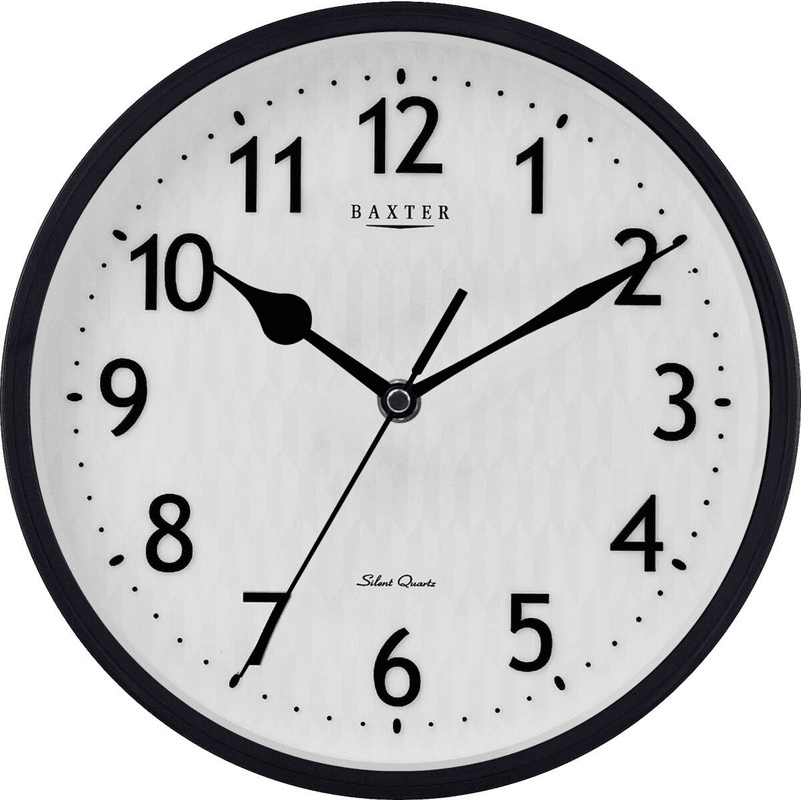 Baxter Emory With Clock 3D Foil 25cm Black