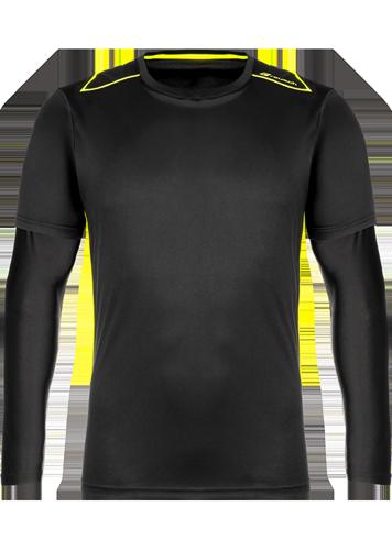 Long Sleeve Padded Goalkeeper Jersey Reusch Core Black/Yellow Size M
