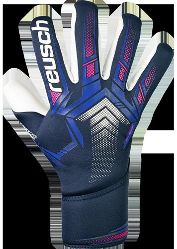 Junior Goalkeeper Gloves Reusch Fastgrip Advance Blue/Pink/Ivory Size 6