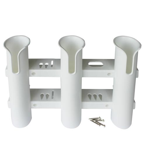 Fishing Rod Storage Rack Wall Mount 3 Rods White
