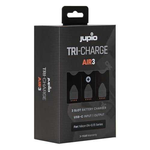 Jupio Tri-charge AIR3 Charger & Powerbank For Nikon EN-EL15