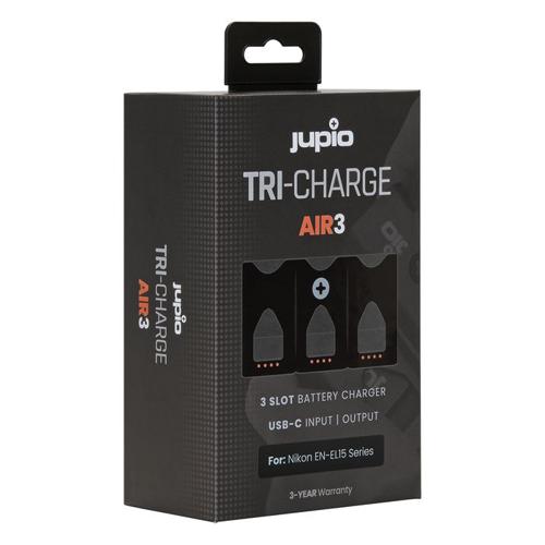 Jupio Tri-charge AIR3 Charger & Powerbank For Nikon EN-EL15