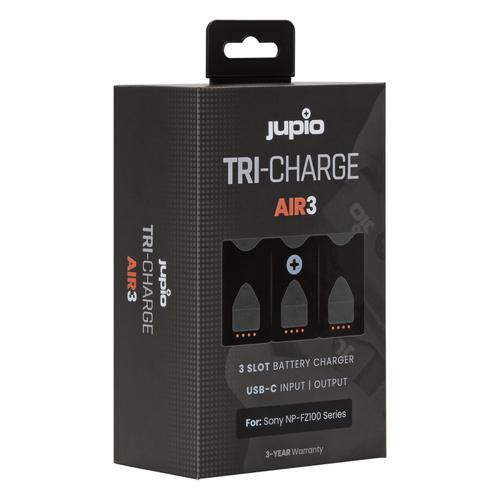 Jupio Tri-charge AIR3 Charger & Powerbank For Sony NP-FZ100