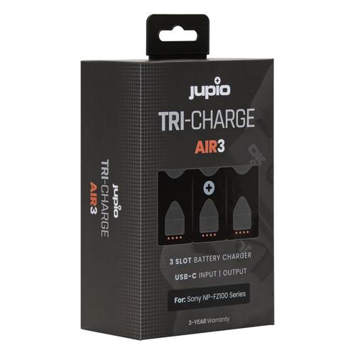 Jupio Tri-charge AIR3 Charger & Powerbank For Sony NP-FZ100