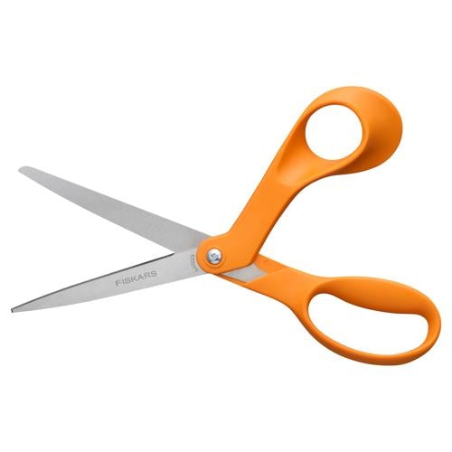 Fiskars Scissors Premier 8 inch Orange Handle Offset (New)