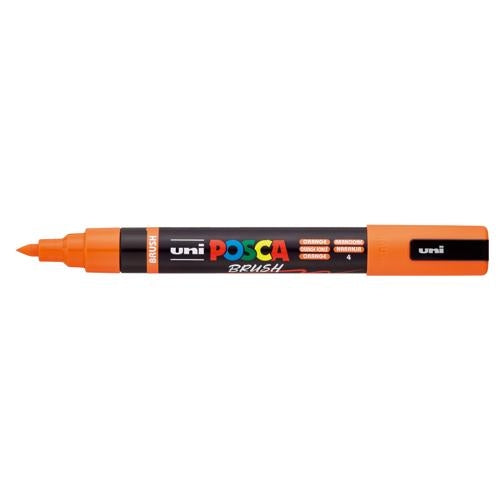 Uni Posca Marker 1-4mm Medium Brush Tip Orange PC-5BR