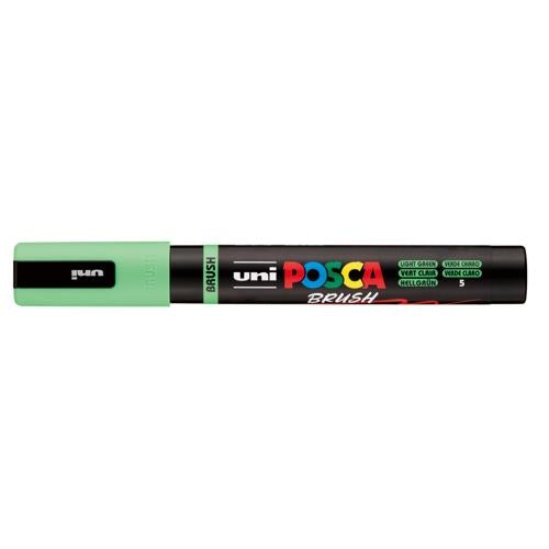Uni Posca Marker 1-4mm Medium Brush Tip Light Green PC-5BR