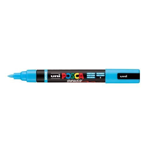 Uni Posca Marker 1-4mm Medium Brush Tip Light Blue PC-5BR