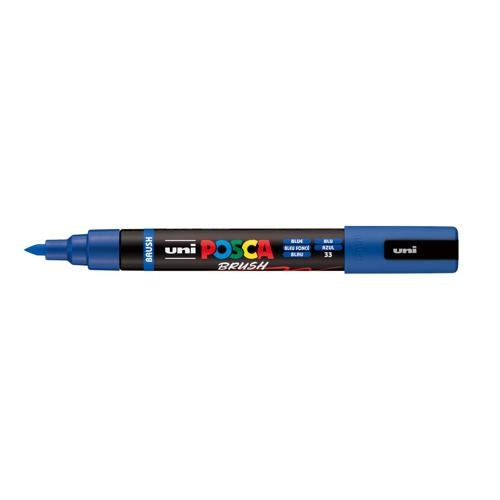 Uni Posca Marker 1-4mm Medium Brush Tip Blue PC-5BR