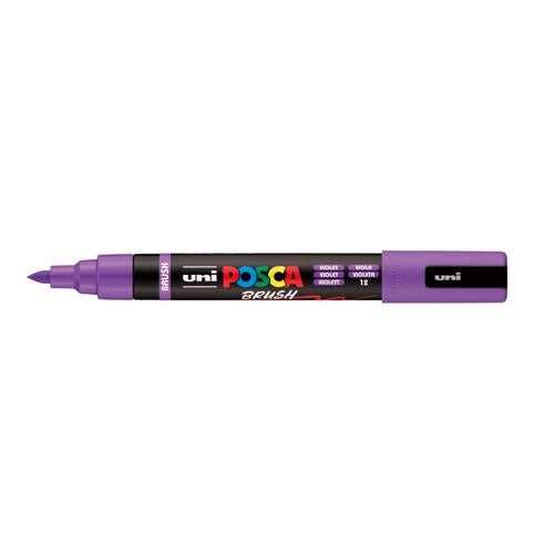 Uni Posca Marker 1-4mm Medium Brush Tip Violet PC-5BR