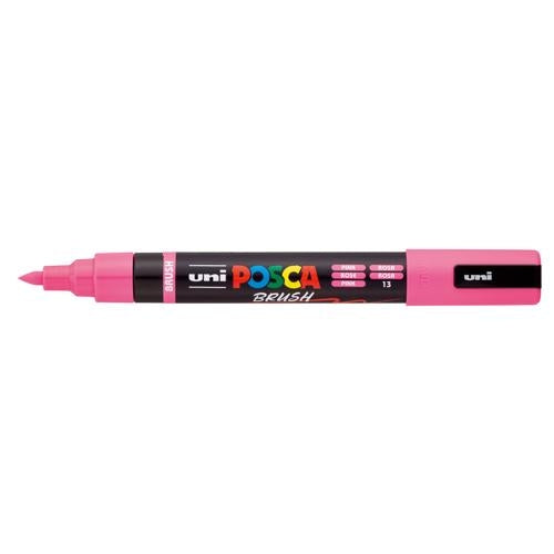 Uni Posca Marker 1-4mm Medium Brush Tip Pink PC-5BR