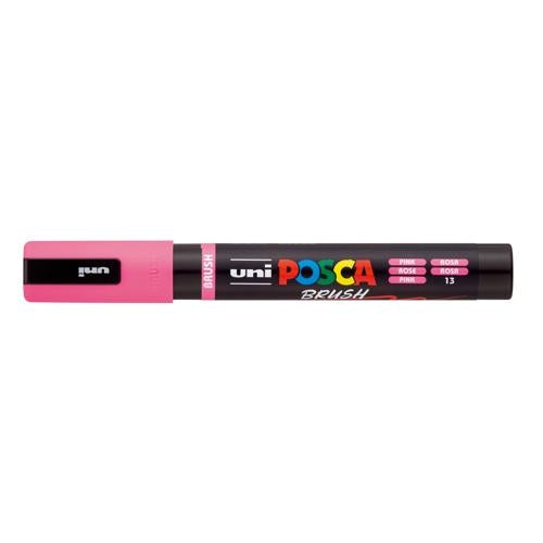 Uni Posca Marker 1-4mm Medium Brush Tip Pink PC-5BR