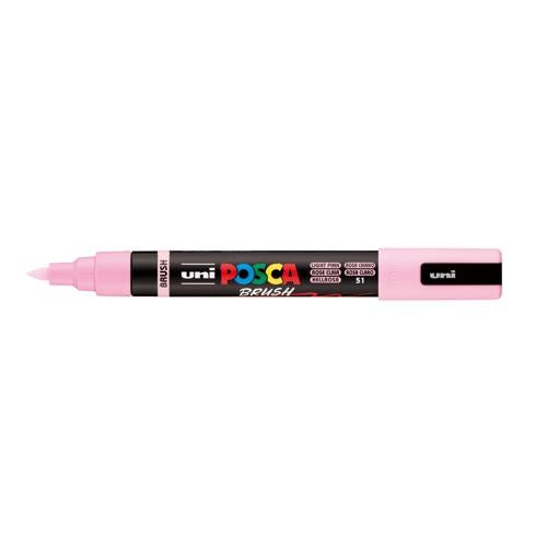 Uni Posca Marker 1-4mm Medium Brush Tip Light Pink PC-5BR