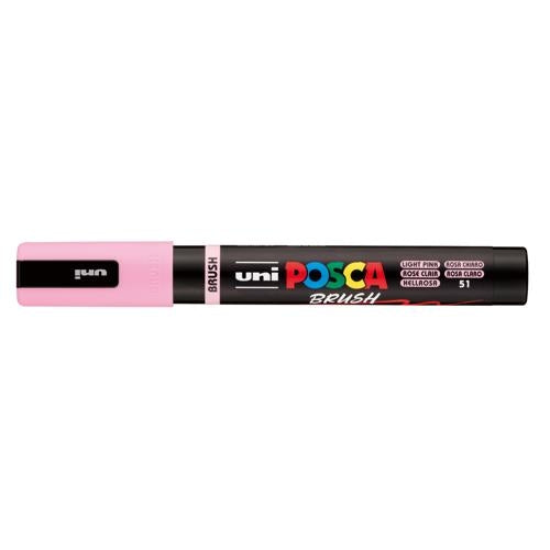 Uni Posca Marker 1-4mm Medium Brush Tip Light Pink PC-5BR