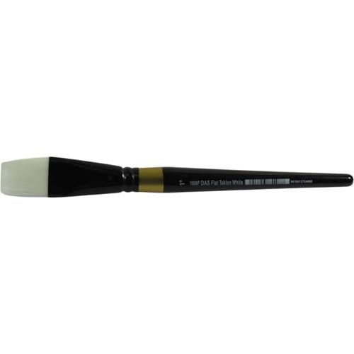 DAS S1008F Taklon Flat Short Handle Brush 1"
