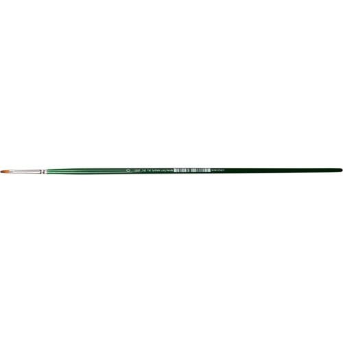 DAS S1068F Synthetic Flat Long Handle Brush #0