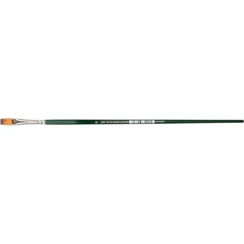 DAS S1068F Synthetic Flat Long Handle Brush #8