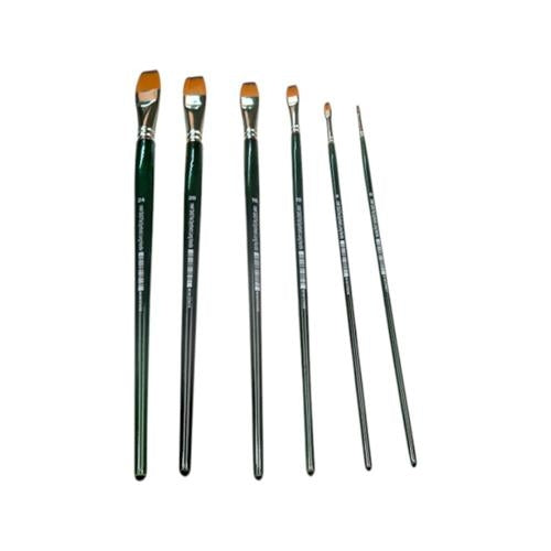 DAS S1068F Synthetic Flat Long Handle Brush #24