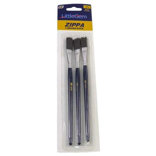 DAS 1333 Brush Set of 3 Black Hair