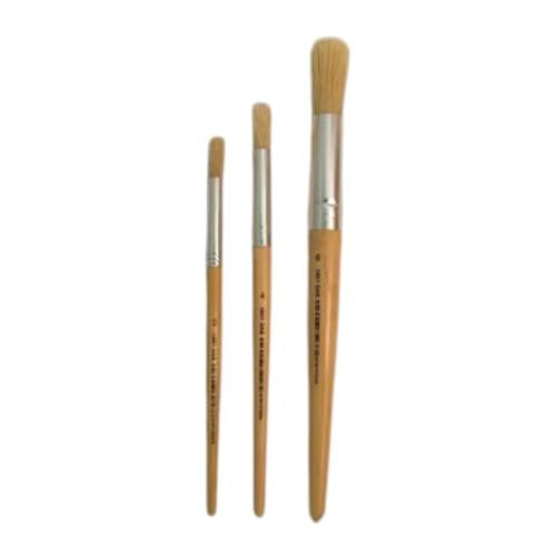 DAS 1801 Round Bristle Short Handle Brush #2