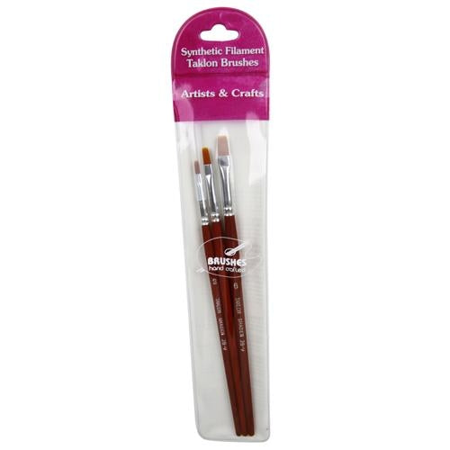 DAS 28-V Brush Set Taklon Shader Pack of 3