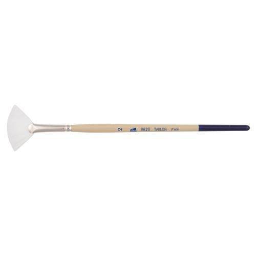 DAS S9620 White Taklon Fan Brush #2