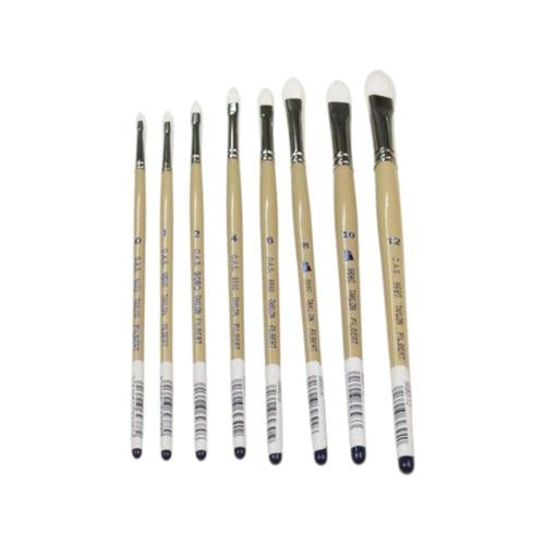 DAS S9680 White Taklon Filbert Brush #2