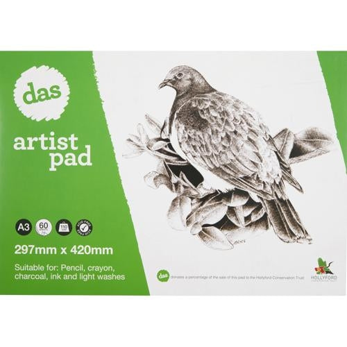 DAS Artists Pad (Woodpigeon) A3 110gsm 60 Sheets