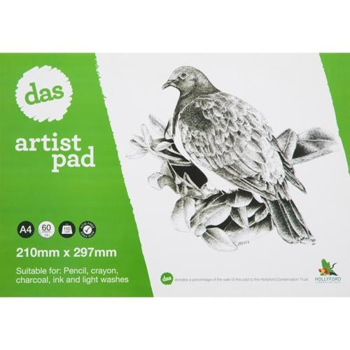 DAS Artists Pad (Woodpigeon) A4 110gsm 60 Sheets